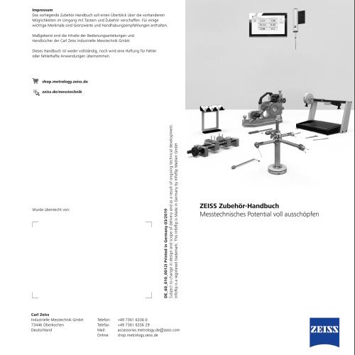 ZEISS Zubehör-Handbuch - Deutsche Ausgabe Produktbild Front View L