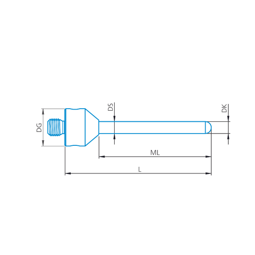 Zylindertaster M5, DK1 L40 Produktbild