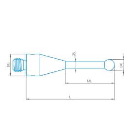 Taster gerade M3 XXT, DK2 L51 D!S pure Produktbild