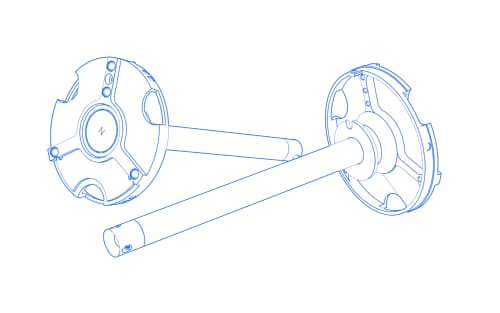 Wechselteller VAST XXT TL1 mit integrierter Tellerverl&auml;ngerung und Aufnahme f&uuml;r Drehelemente